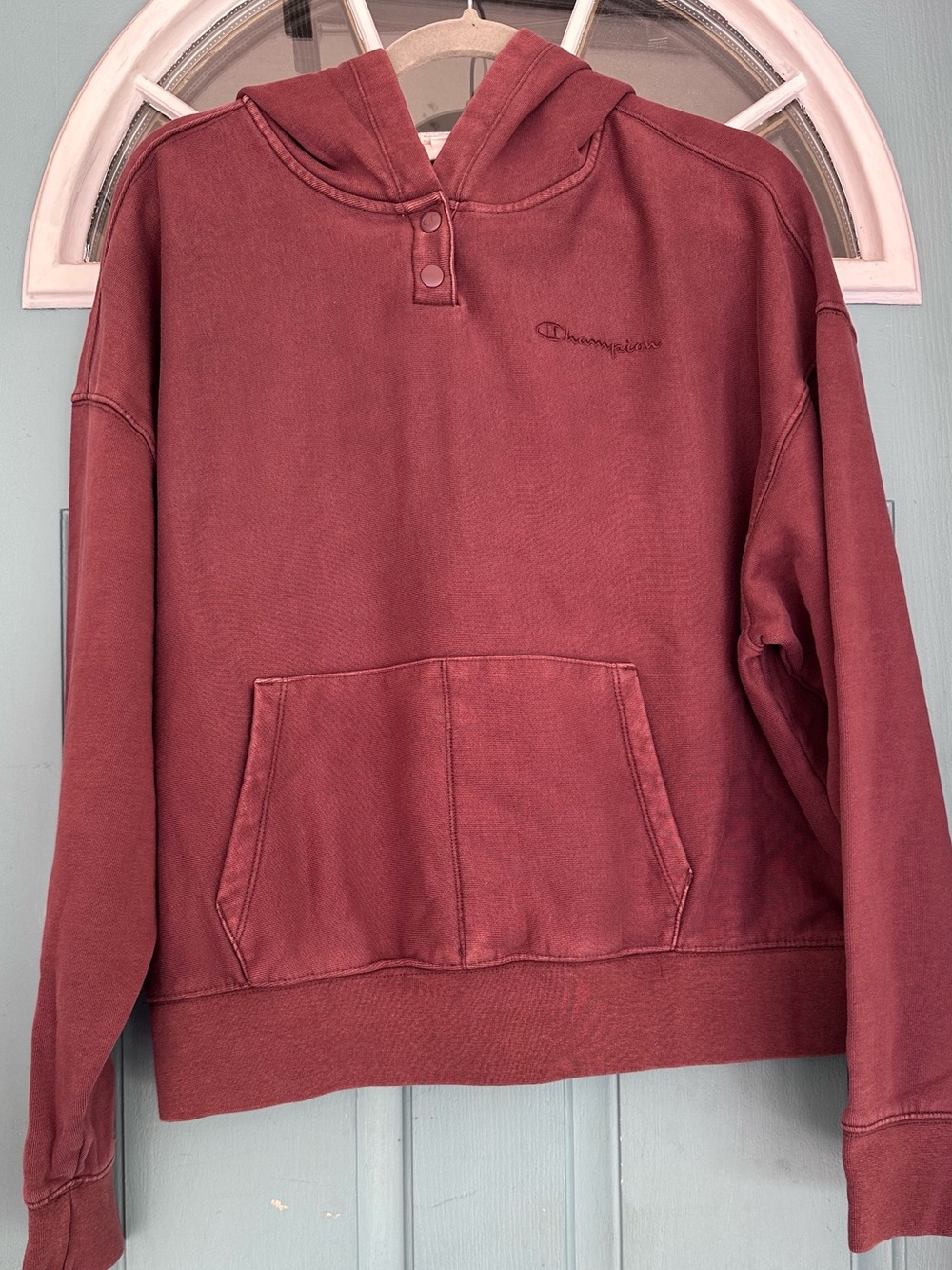 Champion Women's Pullover Hoodie - Burgundy